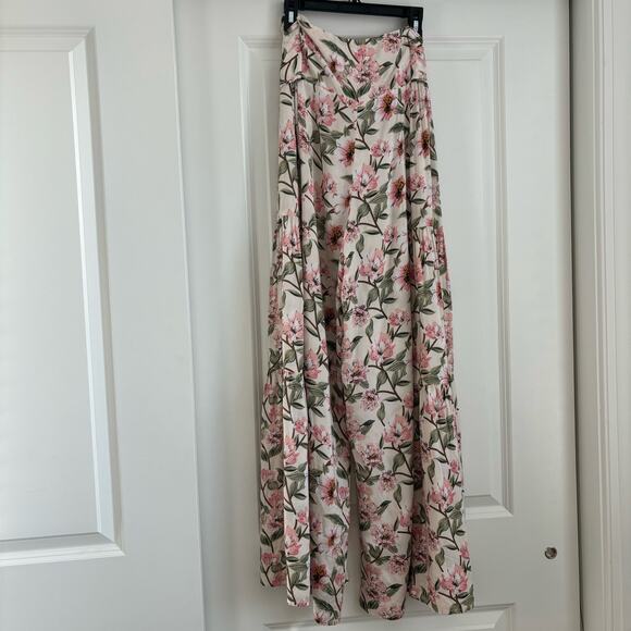 Jodiful Floral High Waist Ultra Wide Leg Flowy Pants Sz S - Picture 4 of 13